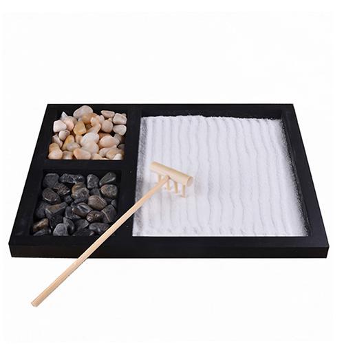 Plateau De Sable Zen Jardin, Bureau, Plateau De Sable En Pierres Na... on Productcaster.