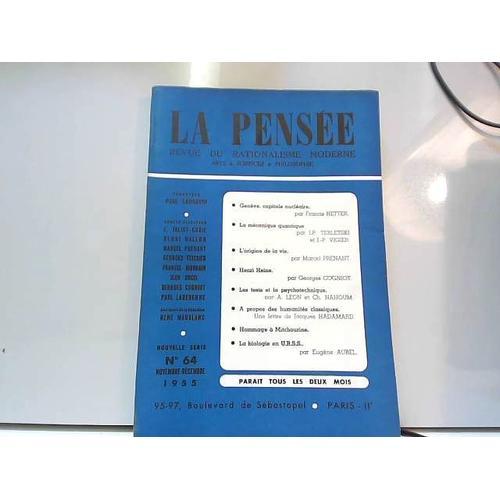 La Pensée Revue Du Rationalisme Moderne N°64 on Productcaster.