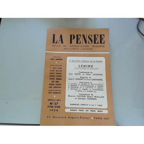 La Pensée Revue Du Rationalisme Moderne N°57 on Productcaster.