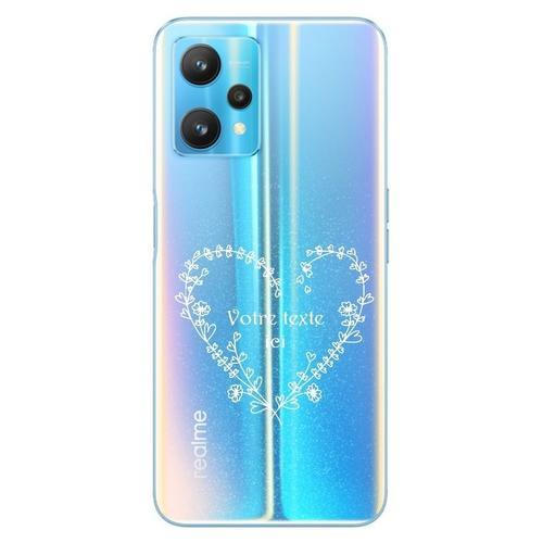 Coque Realme 9 Pro Plus Coeur Fleur Blanc on Productcaster.