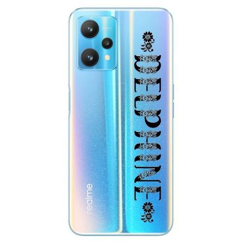 Coque Realme 9 Pro Plus Prenom Police 21 Noir Et Fleur on Productcaster.