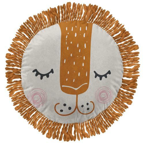 Coussin Rond Charlie Le Lion on Productcaster.