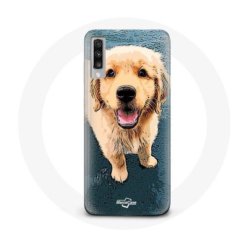 Coque Pour Samsung Galaxy A50 Golden Retriever Chiot on Productcaster.