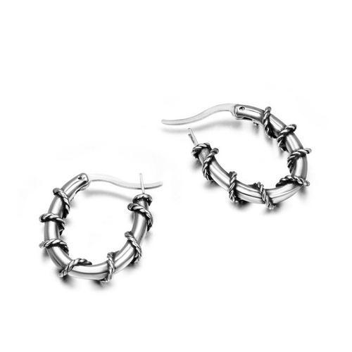 Boucles D'oreilles Vintage Punk Rock Cane Épines, Pour Hommes Femme... on Productcaster.