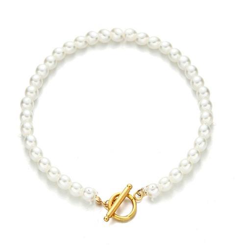 Bracelet En Perles En Acier Inoxydable Pour Femmes Bracelet A Chain... on Productcaster.