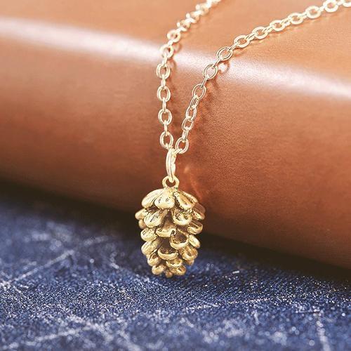 Collier Avec Pendentif En Forme De Fleur De Pin, Simple, Accessoire... on Productcaster.