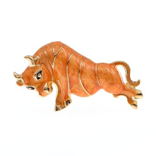 Broche De Taureau De Combat Pour Femmes, Broche Animal Du Zodiaque,... on Productcaster.