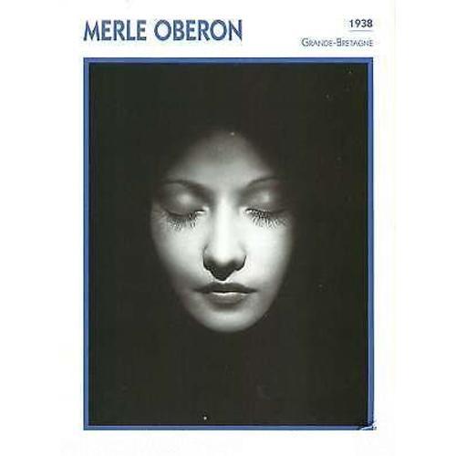 Fiche Portrait De Star Merle Oberon on Productcaster.