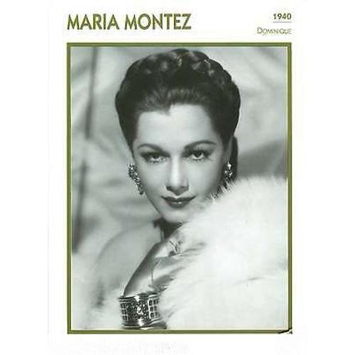 Fiche Portrait De Star Maria Montez on Productcaster.