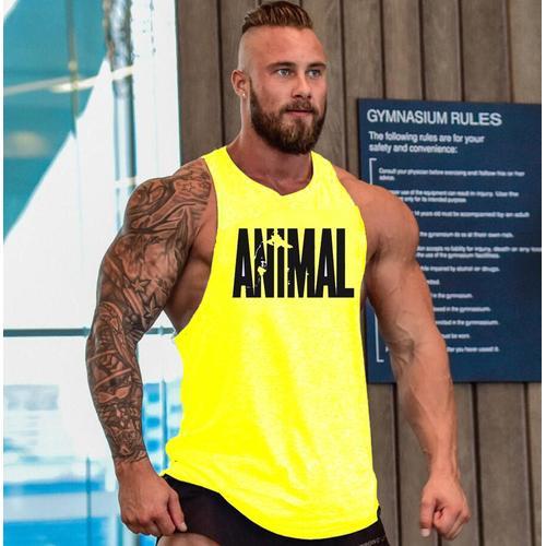 Chemises De Musculation En Coton Pour Hommes,Chemise En Fibre Anima... on Productcaster.