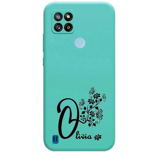 Coque Bleu Vert Turquoise Realme C21y C25y Avec Votre Prénom 13 Pap... on Productcaster.