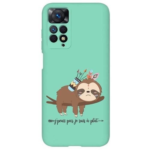 Coque Bleu Vert Turquoise Redmi Note 11 4g Et 11s Paresseux Boho Ka... on Productcaster.