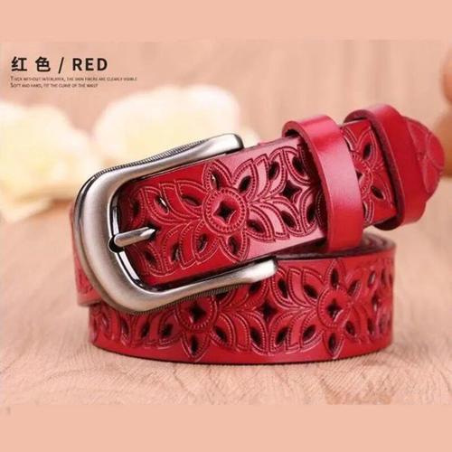 Ceinture En Cuir Véritable Pour Femme,Peau De Vache Deuxième Couche... on Productcaster.