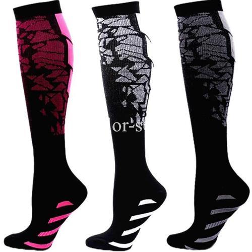 Chaussettes De Compression Pour Hommes Et Femmes,Lot De 3 Paires,Po... on Productcaster.