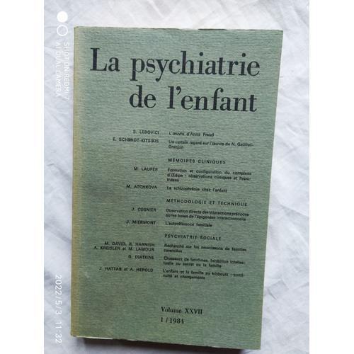 Revue : La Psychiatrie De L'enfant, Volume Xxvii 1/1984, on Productcaster.