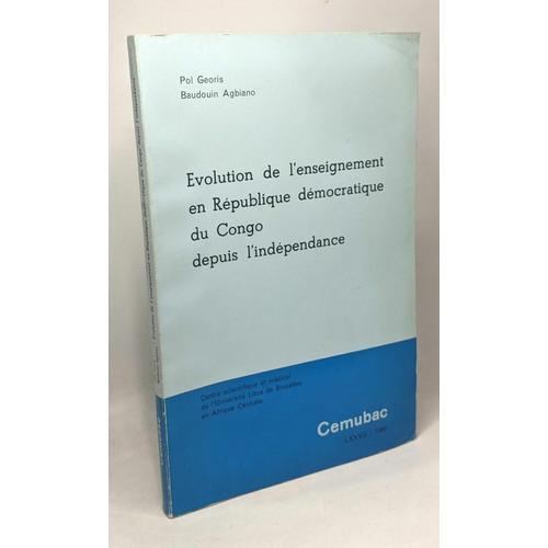 Evolution De L'enseignement En République Démocratique Du Congo Dep... on Productcaster.