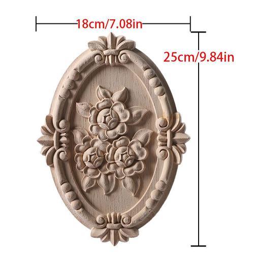 Appliques en bois sculpté pour meubles,armoire,cadre non peint,moul... on Productcaster.