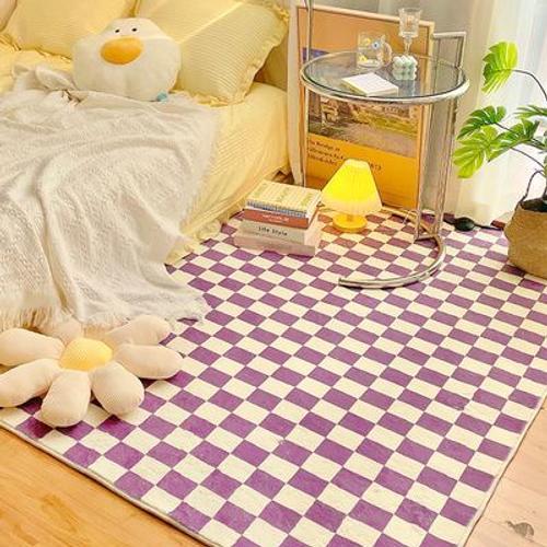 Tapis En Damier Rétro Pour Chambre À Coucher,Décoration De Maison,M... on Productcaster.