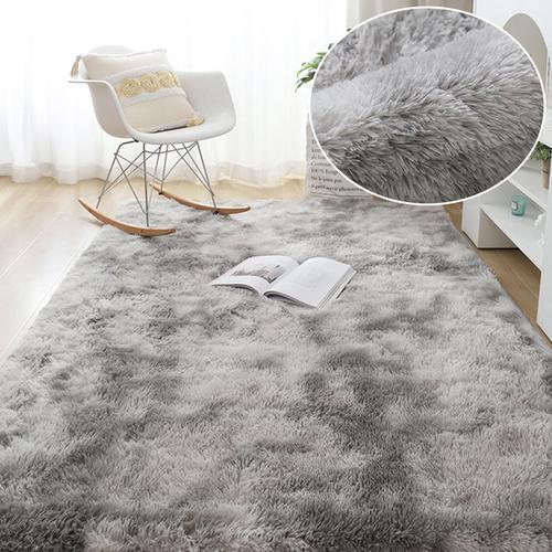 Tapis Moelleux En Peluche Pour Salon,Tapis Gris Pour Chambre À Couc... on Productcaster.