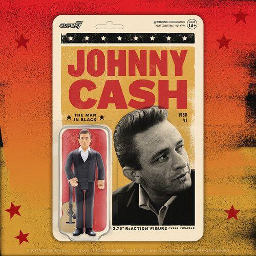 Johnny Cash - Super7 - Johnny Cash Reaction Figure - The Man In Bla... on Productcaster.