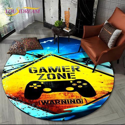 Tapis Rond En Forme De Bande Dessinée Gamer,Décor De Canapé,Pour Sa... on Productcaster.