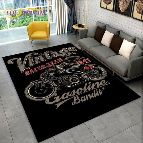 Tapis Rétro 3d Vintage Pour Moto,Grand,Pour Salon,Chambre À Coucher... on Productcaster.