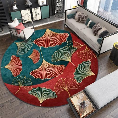 Tapis Circulaires De Style Européen Rouge Pour Salon,Tables Basses,... on Productcaster.