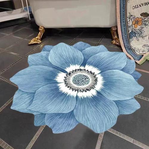 Tapis Nordique En Forme De Fleur Pour Salon,Tapis Ronds De Grande S... on Productcaster.