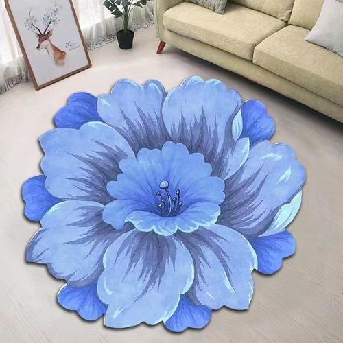 Tapis Nordique En Forme De Fleur Pour Salon,Tapis Ronds De Grande S... on Productcaster.