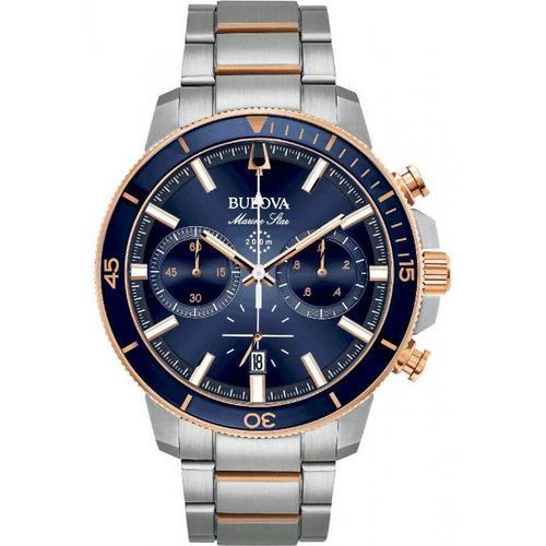 Bulova Montre Argent Chronographe Hommes Marine Star 98b301 on Productcaster.