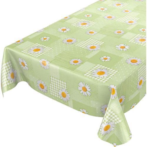 Nappe Cirée En Toile Cirée Motif Camomille Vert 120x140 Cm 120x140 Cm on Productcaster.