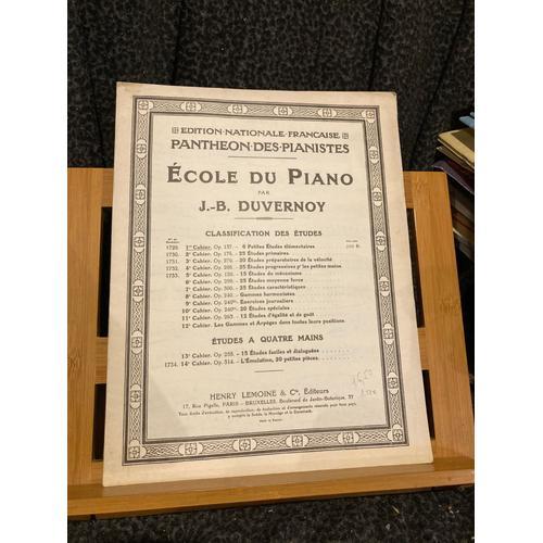 J.-B. Duvernoy 6 Petites Études Élémentaires Ecole Du Piano 1er Cah... on Productcaster.