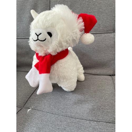 Peluche Lama Doudou Père Noël Courte Paille Grill on Productcaster.