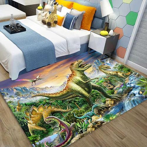 Tapis Imprimé Dinosaure 3d Pour Chambre D'enfant,Anti-Ald,Polymère ... on Productcaster.