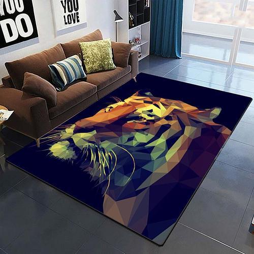 Tapis College 3d De Tigre Dominateur Pour Salon,Tapis D'animaux De ... on Productcaster.