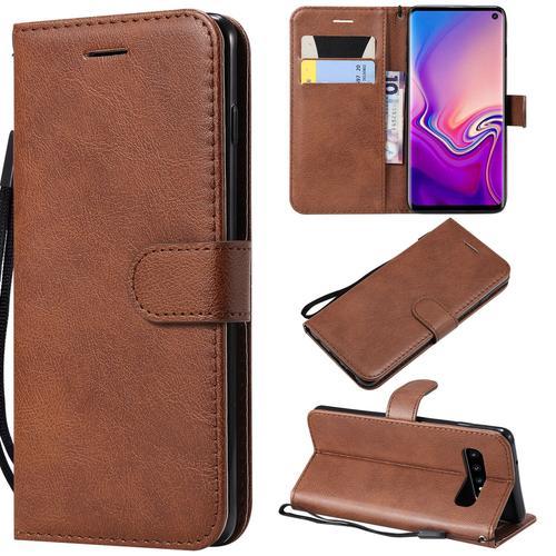 Coque Pour Samsung Galaxy S10,Portefeuille Etui Housse En Cuir Prot... on Productcaster.