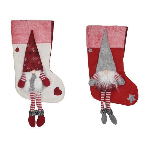 2 Pcs Christmas Stockings, Xmas Stockings Decorations, Santa Gift C... on Productcaster.