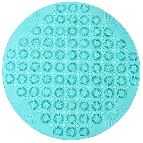 Round Non-Slip Shower Mat Strong Suction Bath Mats With Drain Holes... on Productcaster.