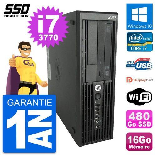 PC HP WorkStation Z220 SFF Intel Core i7-3770 RAM 16Go SSD 480Go Wi... (Reconditionné) on Productcaster.