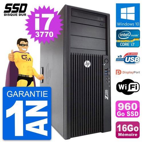 PC Tour HP WorkStation Z220 Intel i7-3770 RAM 16Go SSD 960Go Window... (Reconditionné) on Productcaster.