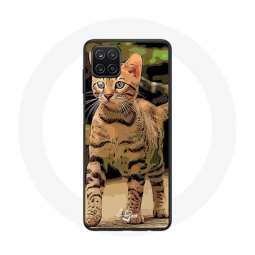 Coque Pour Samsung Galaxy A22 4g Bengal Race De Chats Dessin Animé on Productcaster.