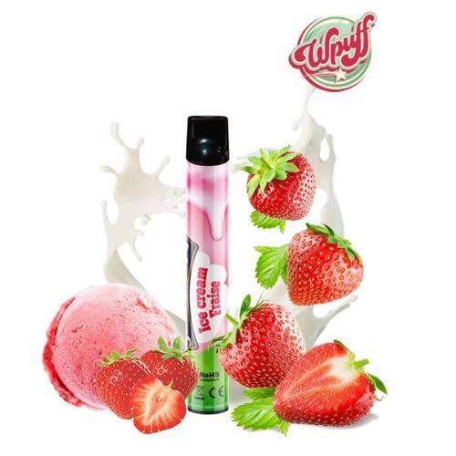 2x Kit Wpuff Ice Cream Fraise 600 puffs - 0mg on Productcaster.