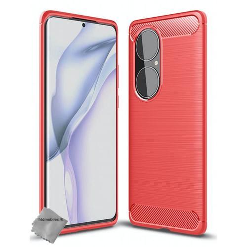 Housse Etui Coque Silicone Gel Carbone Pour Huawei P50 Pro + Film E... on Productcaster.