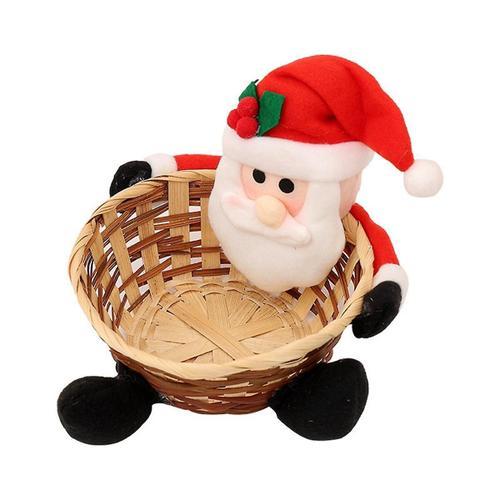 Merry Christmas Candy Storage Basket Decoration -santa -storage Bas... on Productcaster.