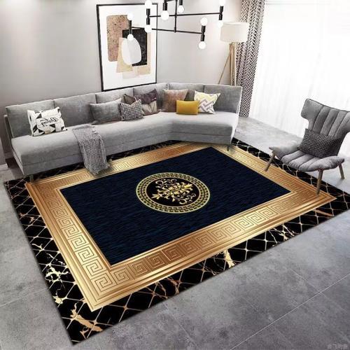 Tapis Doré De Luxe Moderne Pour Salon,Décoration Abstraite,Grands T... on Productcaster.