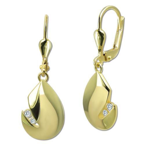 Golddream Boucles Doreilles Goutte Zircone Blanche Boucle Doreille ... on Productcaster.