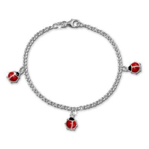 Silberdream Bracelet Coccinelle Rouge Bijoux En Argent Pour Enfant ... on Productcaster.