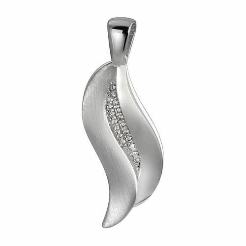 Silberdream Pendentif Chaîne Vague Argent 925 Zircone Paillettes Bl... on Productcaster.