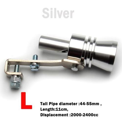 Silver-Lvoiture Turbo Sifflet Pour Tuyau Universel En Aluminium Voi... on Productcaster.