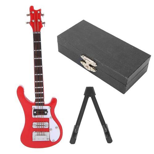 Miniature Wooden Simulation Electric Guitar Model Musical Instrumen... on Productcaster.